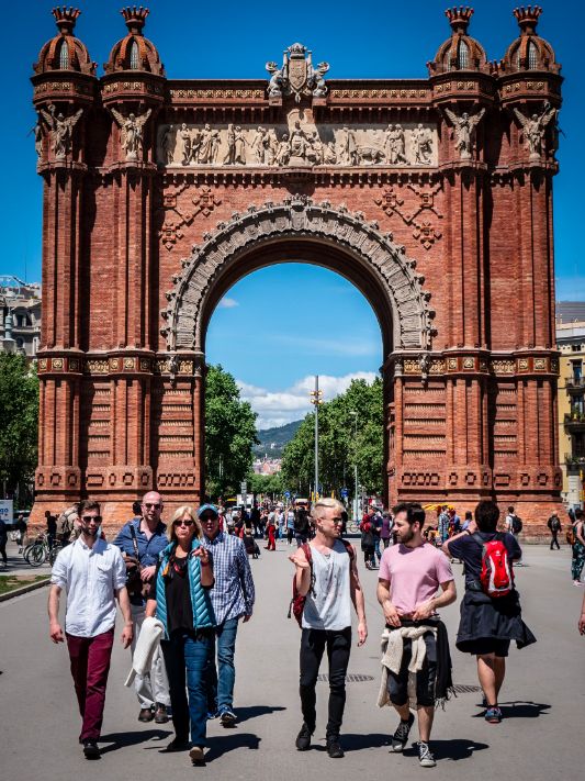 Der Arc de Triomf von Barcelona.
